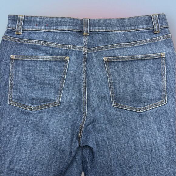 TALBOTS Women’s 12 SIMPLY FLATTERING 5-POCKET Blue Jeans - Picture 3 of 4